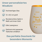 Produktbeschreibung Windlicht Weiß Gold