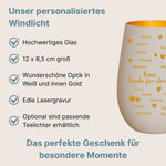 Produktbeschreibung Windlicht Weiß Gold