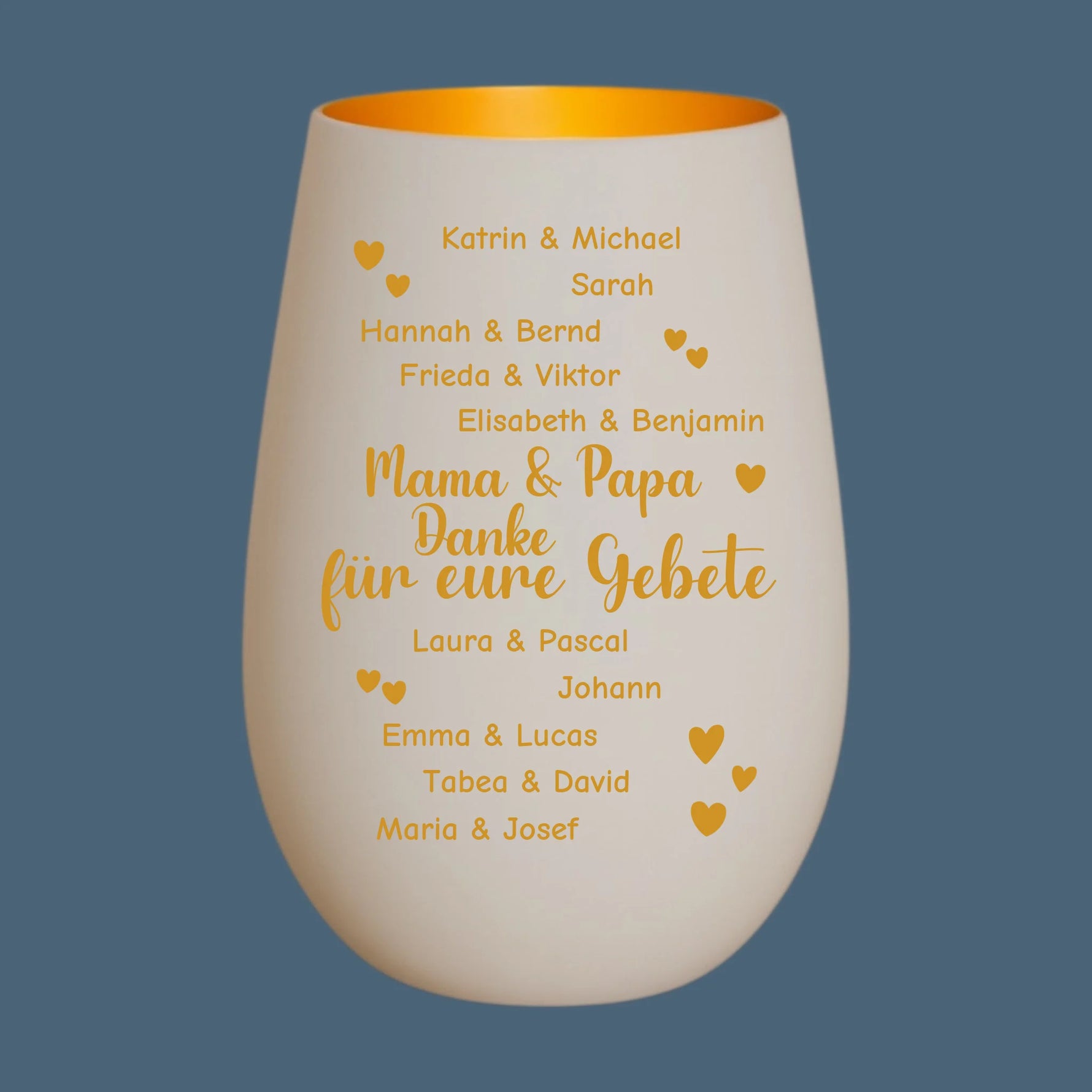 Produkt Windlicht Weiß _ Gold