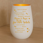 Windlicht auf einem Tisch