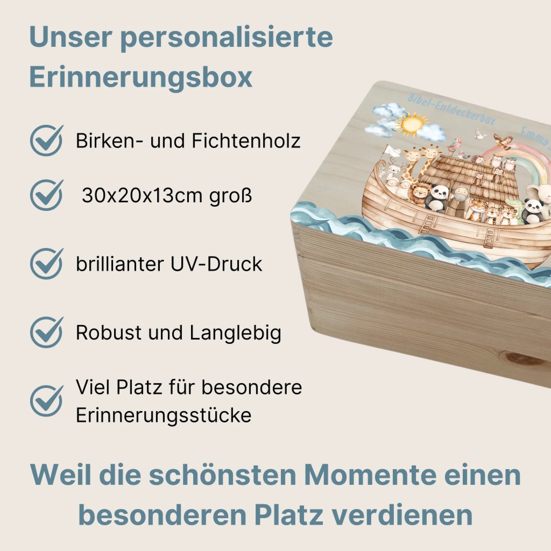6Personalisiertes Christliche Erinnerungsbox mit den Vorteilen