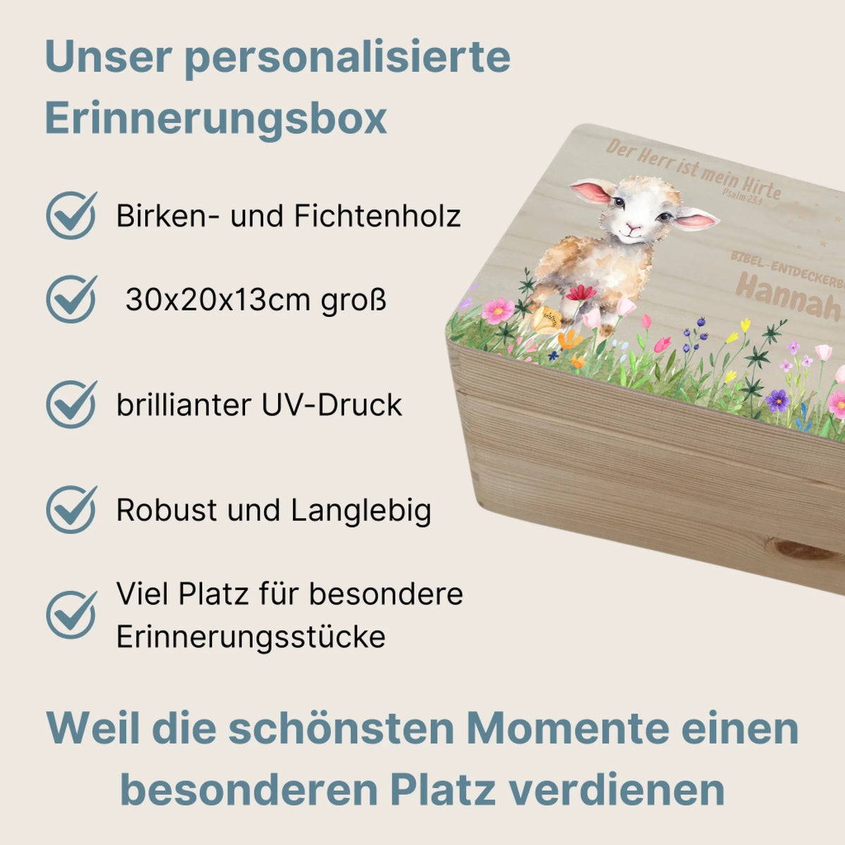 6Personalisiertes Christliche Erinnerungsbox mit den Vorteilen