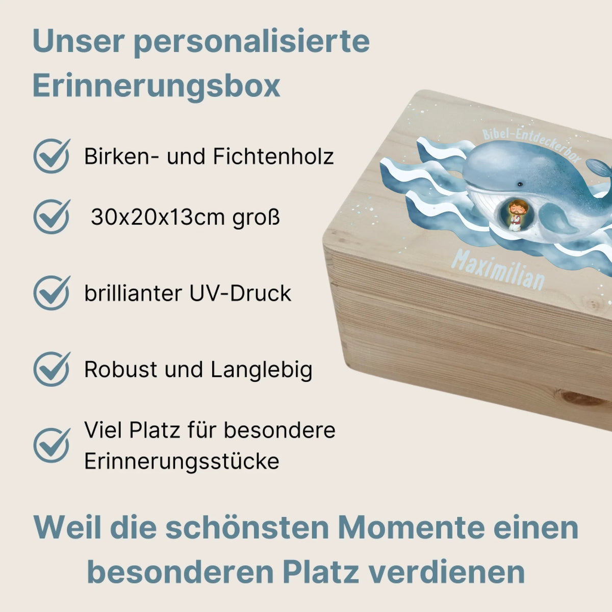 6Personalisiertes Christliche Erinnerungsbox mit den Vorteilen