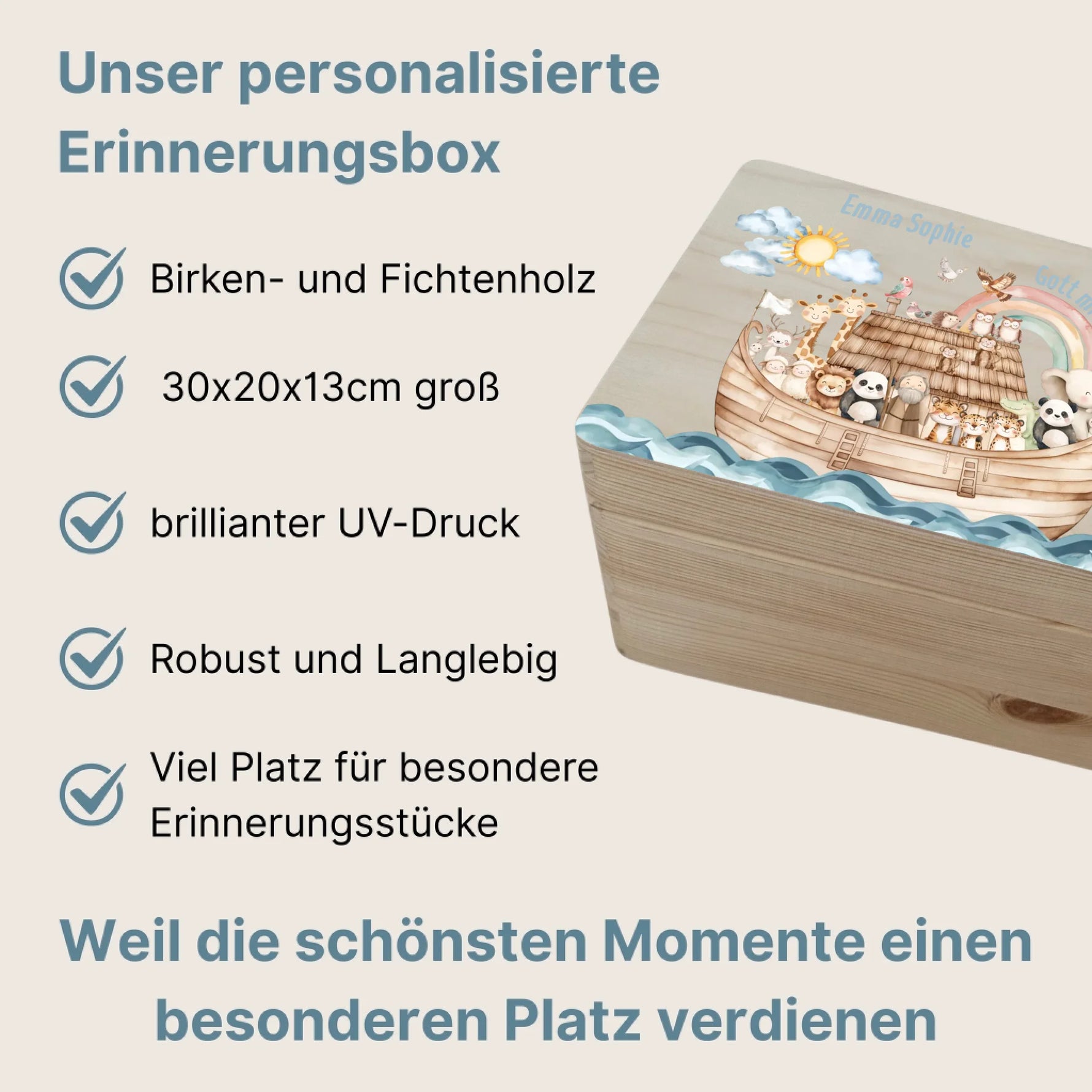 6Personalisiertes Christliche Erinnerungsbox mit den Vorteilen