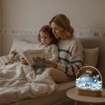 Personalisiertes LED Nachtlicht Christliche Deko und Geschenk Mutter liest Bibel vor