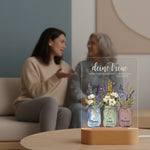 Personalisiertes LED Nachtlicht Christliche Deko und Geschenk Frau mit Mutter