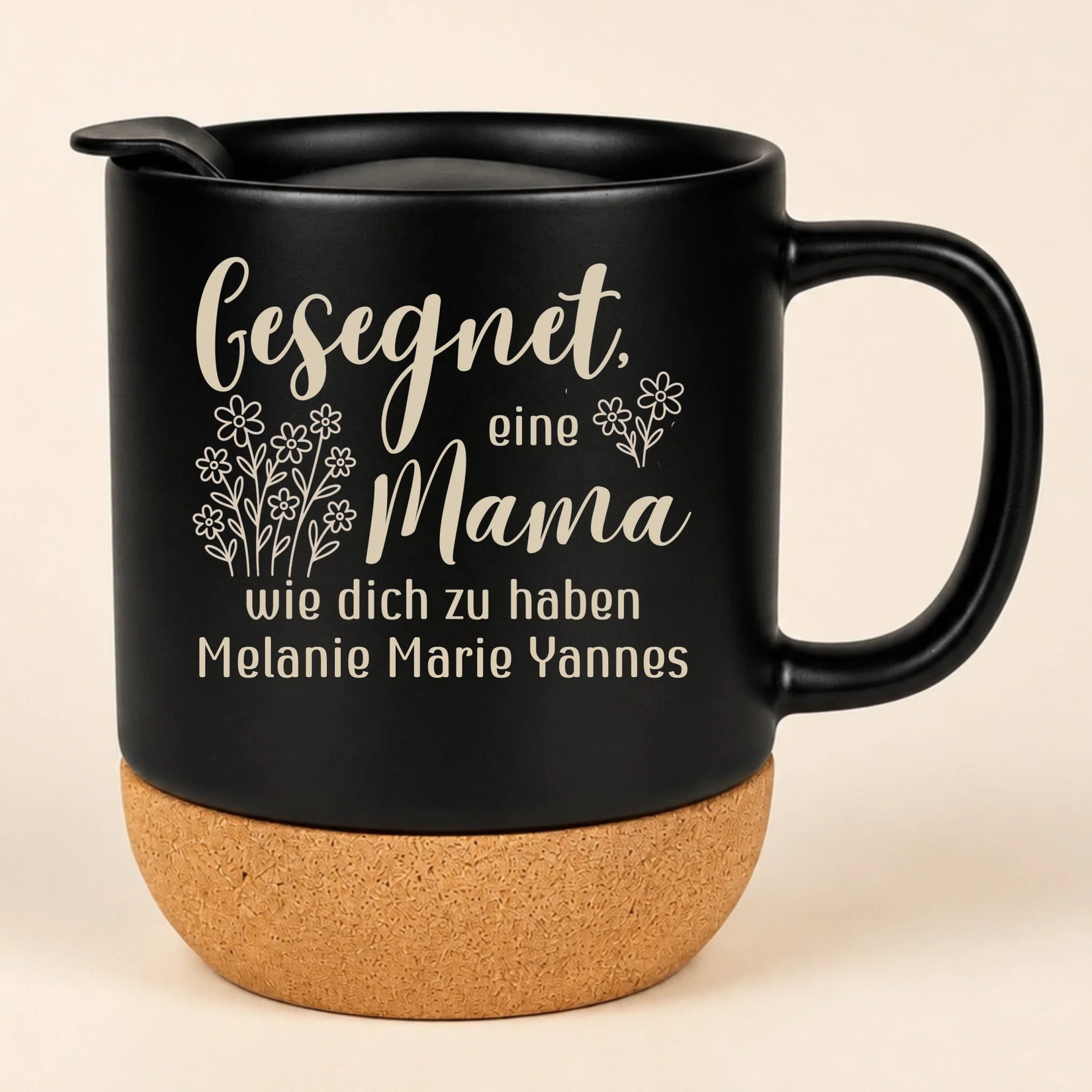 Keramiktasse mit Kork und Deckel (3)