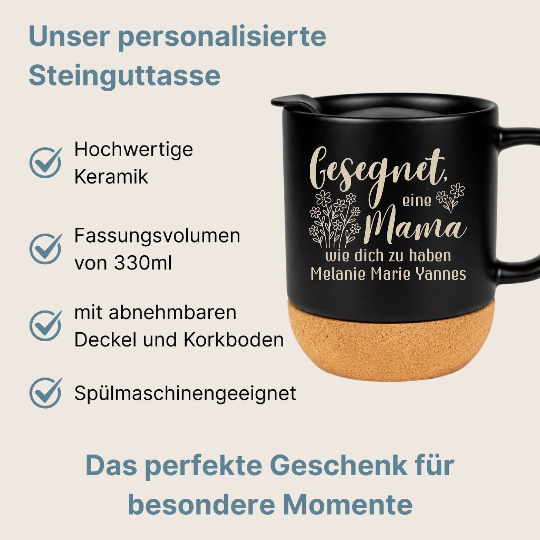Keramiktasse mit Kork und Deckel (4)