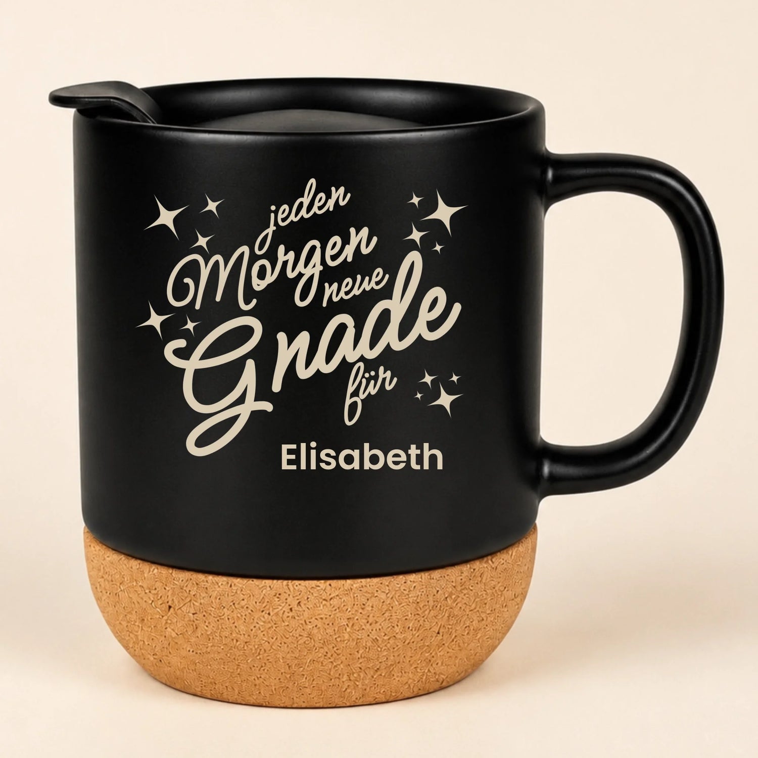 Keramiktasse mit Kork und Deckel (3)